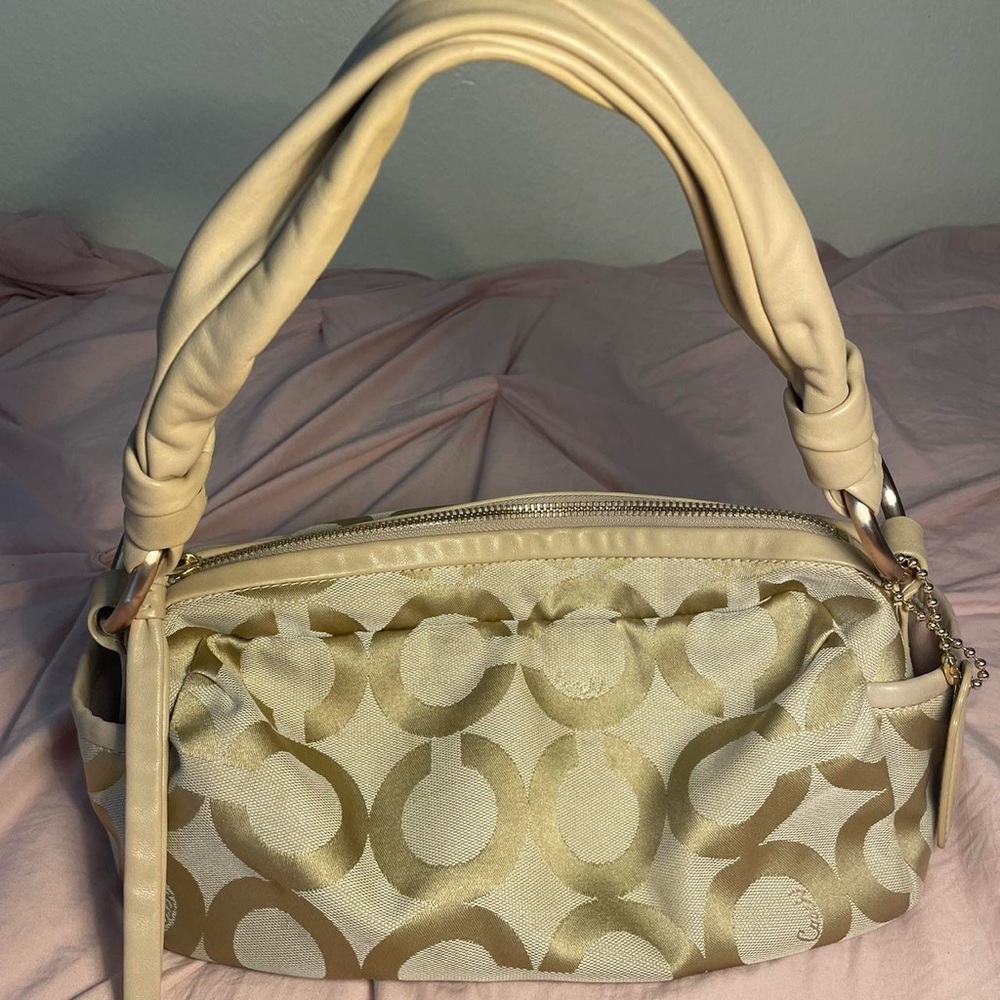 coach parker optic art signature shoulder bag!